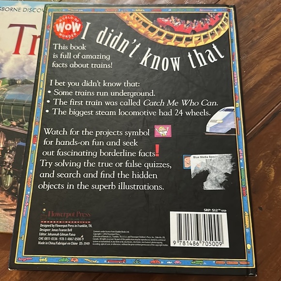 Usborne Discovery book Trains & I Didn’t know that book about Trains both HC - Picture 9 of 9